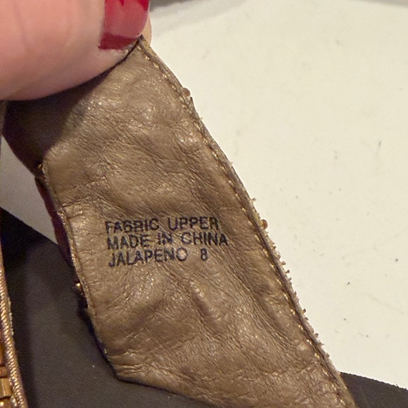 Yellow Box Beaded Brown Sandals - Picture 4 of 6